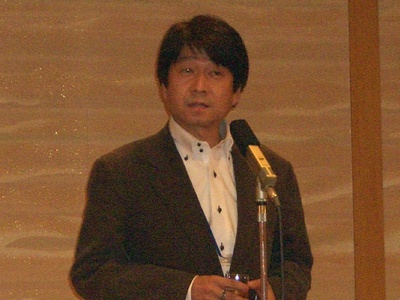 参加呼びかけの中心となってくれた道越さんの乾杯の発声