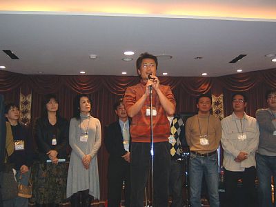 8組のみなさんと住田くんの挨拶