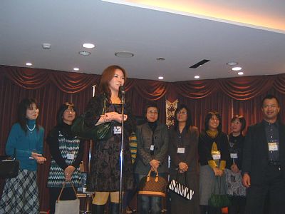 10組のみなさんと徳永(旧姓 小柳)さんの挨拶