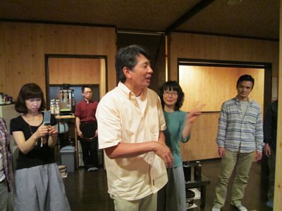締めの感謝の言葉は、元ラクビー部の猪口くん。